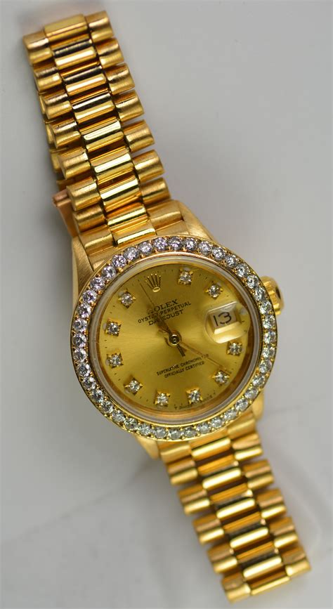 gold girl rolex|rolex lady datejust 18k gold.